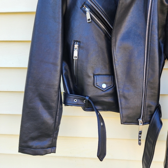 Rebecca Minkoff black leather moto jacket - Picture 8 of 14